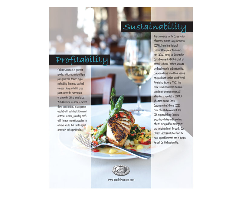 Kendell Seafood Print Ad